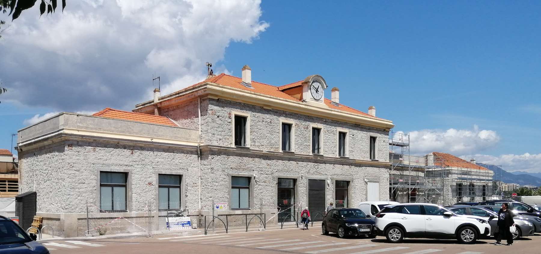 gare d'Ajaccio en rfection
