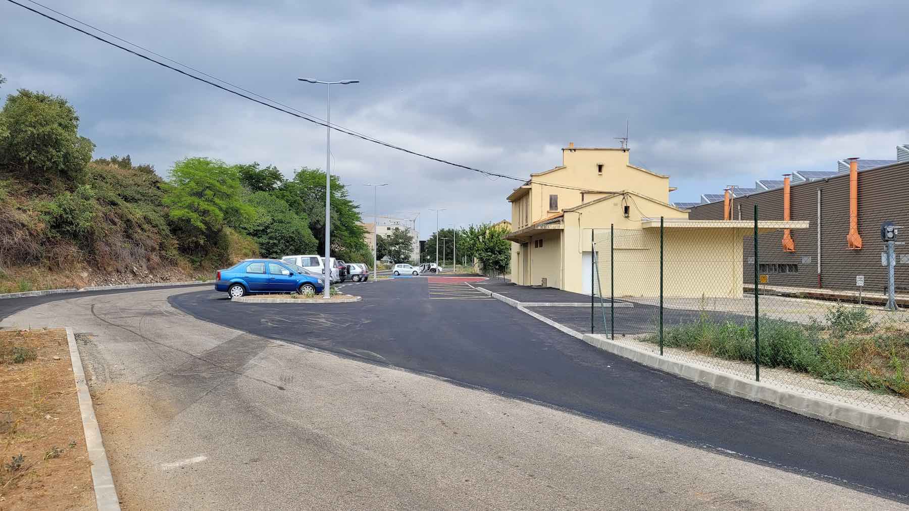 Casamozza le nouveau parking de la gare