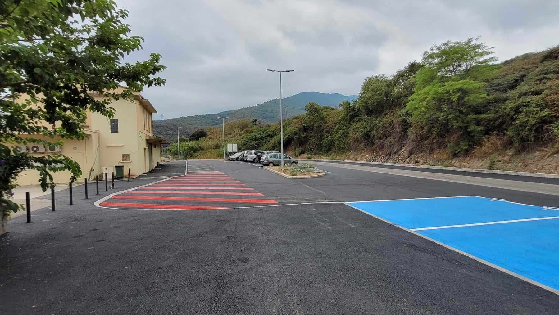 Casamozza le nouveau parking de la gare
